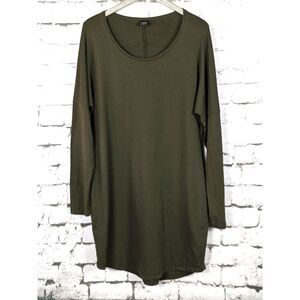 PERUVIAN CONNECTION Pima Cotton Drop-Shoulder Comfort Jersey Knit Dress Size XL